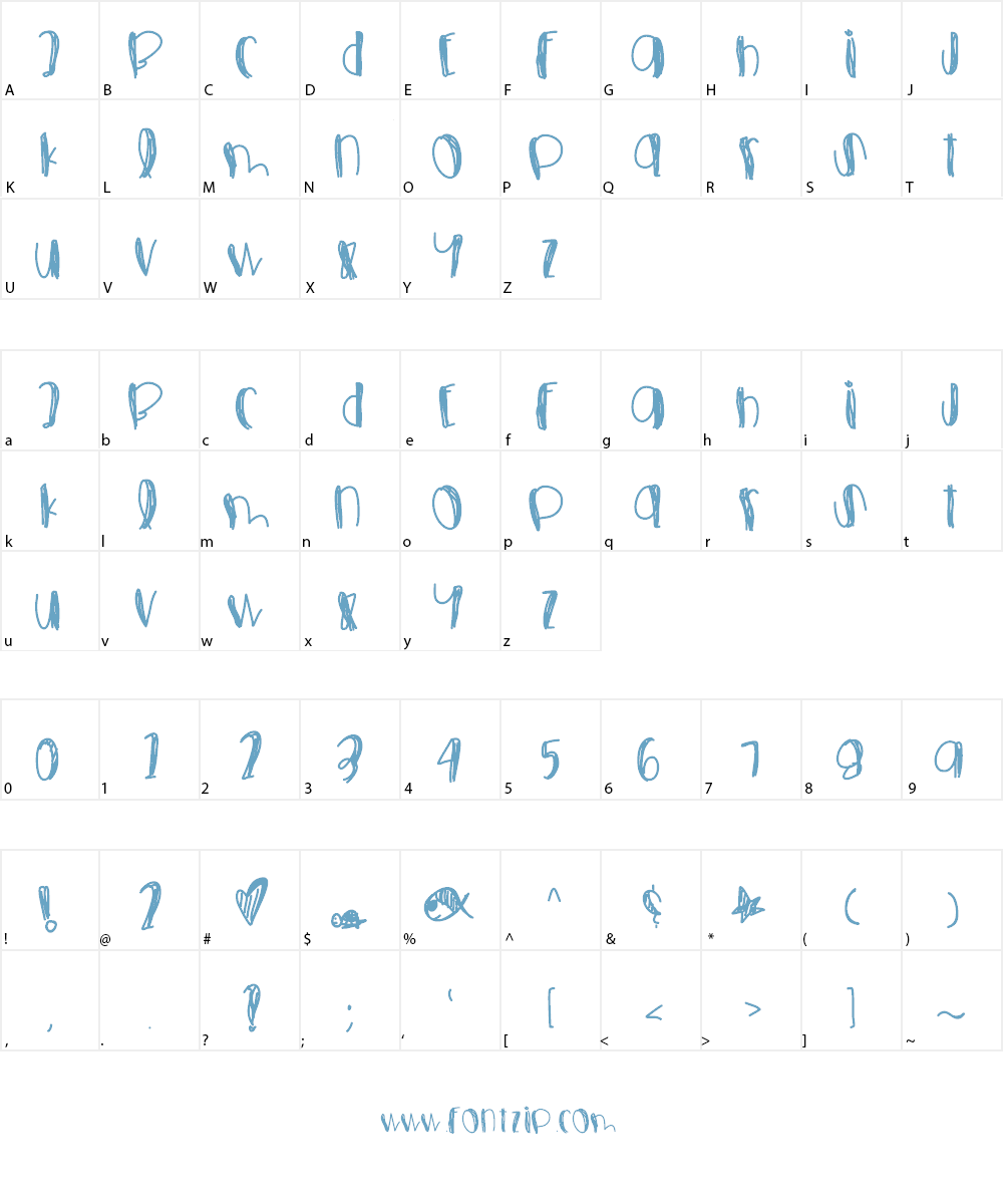 FoolsFallInLove Font Character