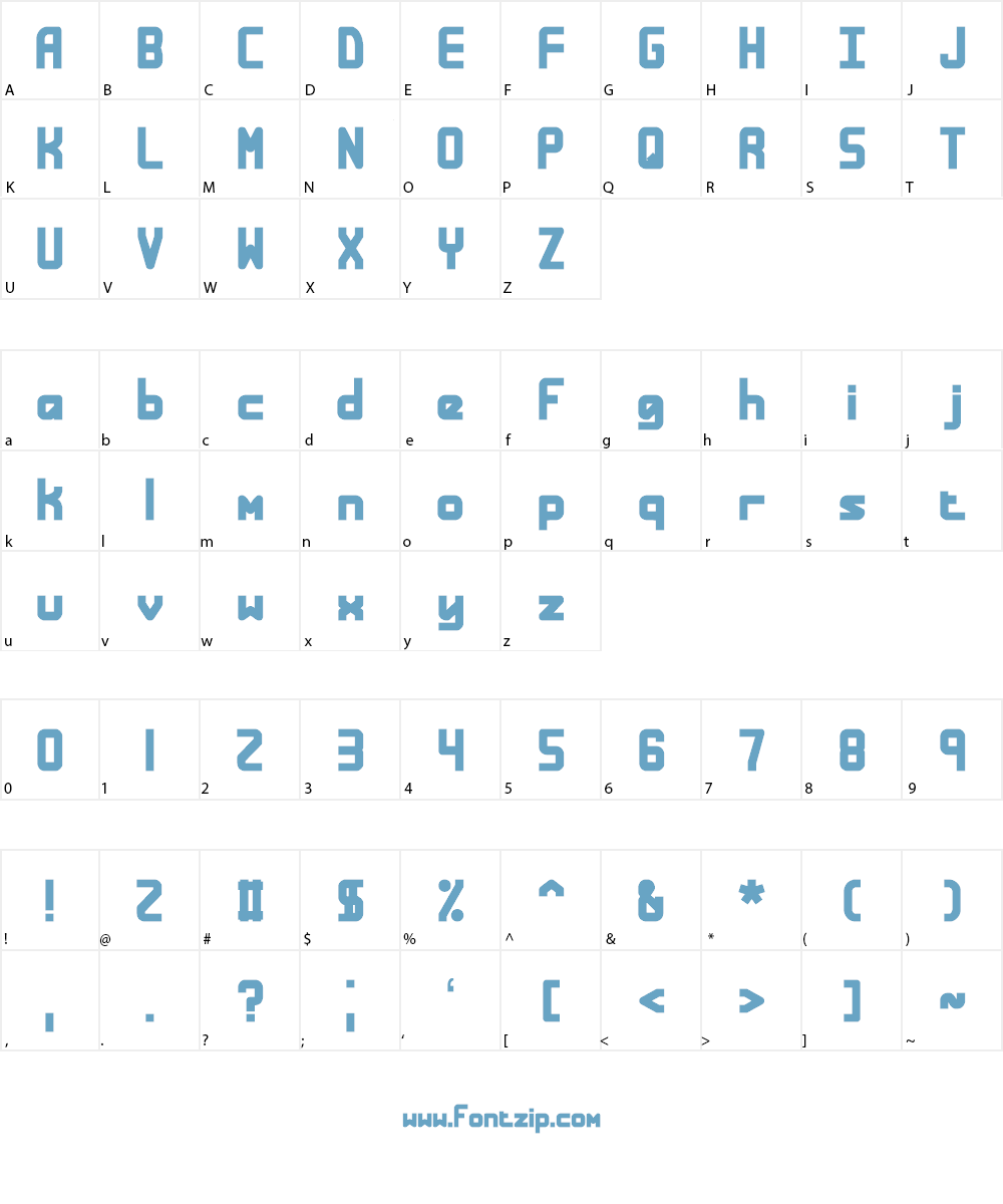 Bandwidth BRK Font Character