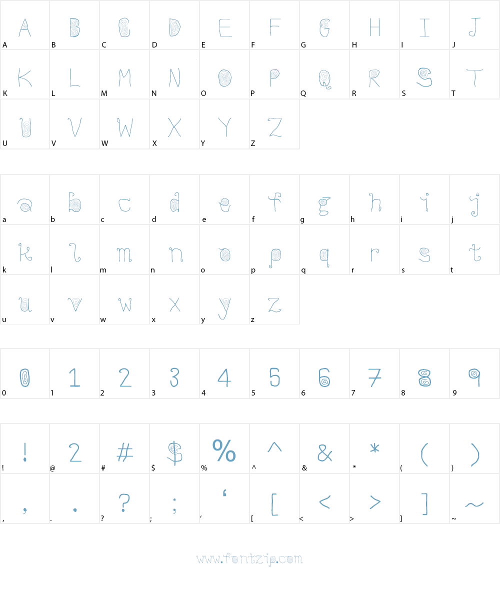 Stylez Font Character