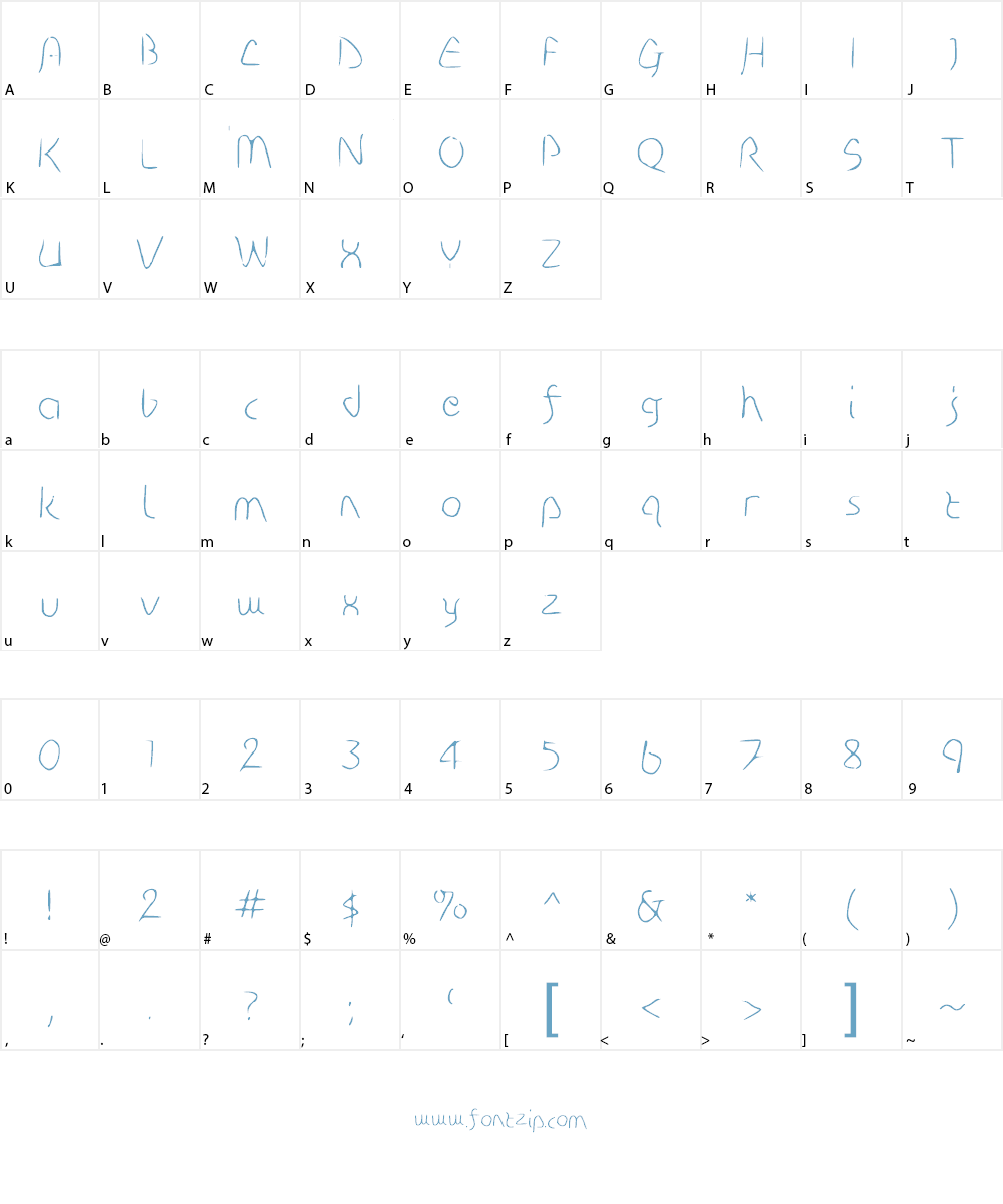 Disco-Grudge Font Character