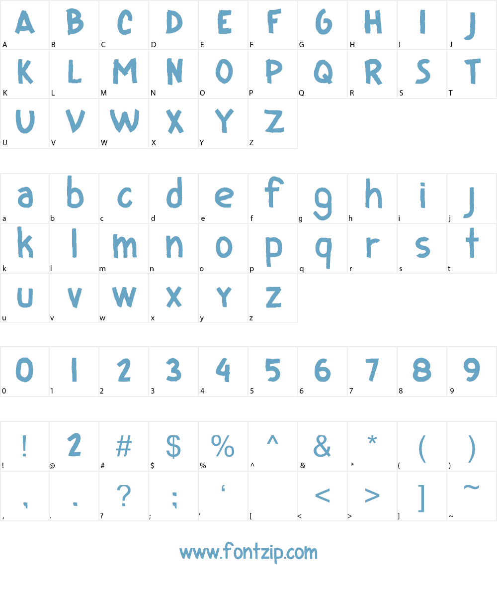 CF I Love Ugly Fonts Font Character