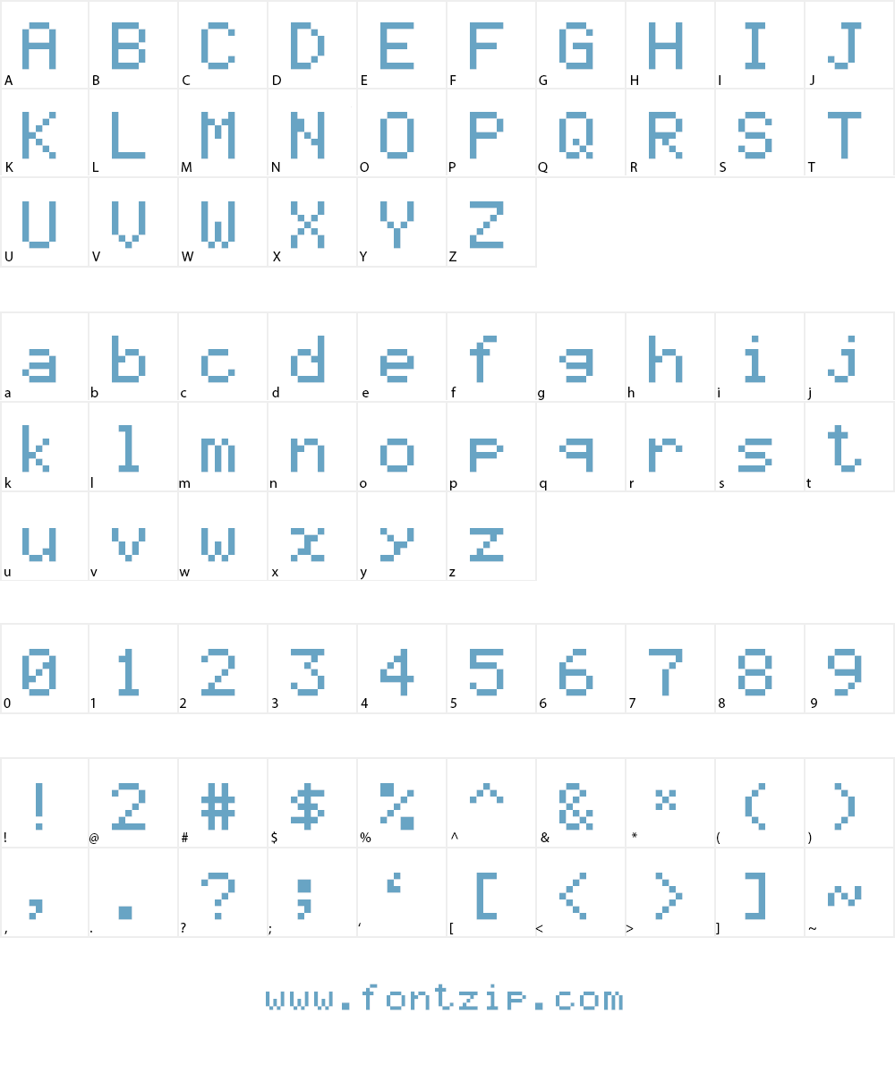 Graph 35  pix Font Character