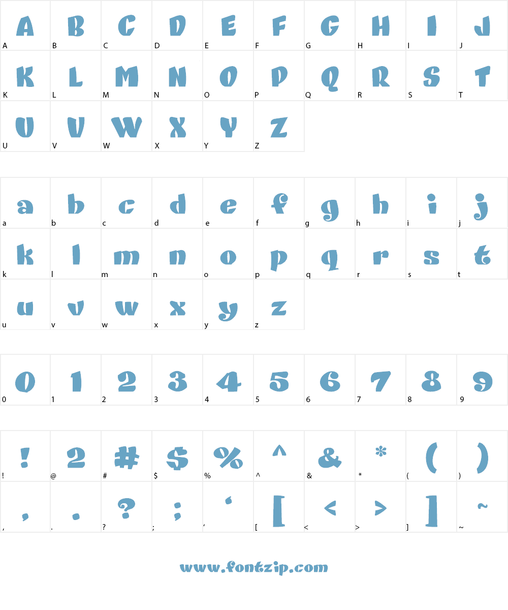 DANISVDANVSGV Font Character