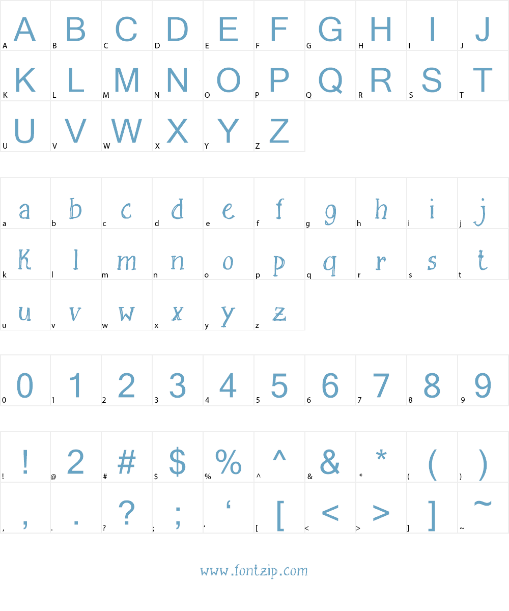 Free Sketching_free-demo Font Character