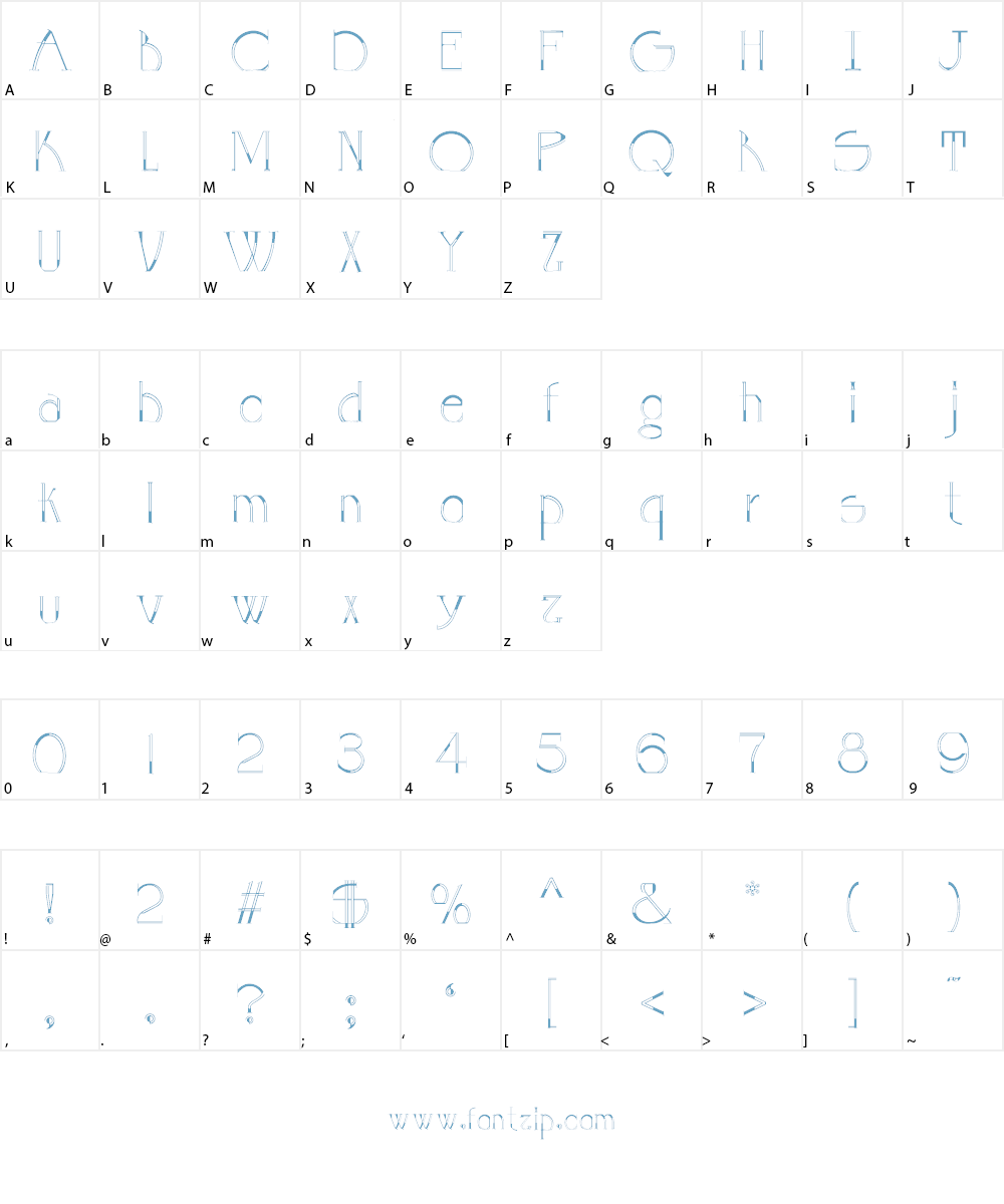 GOLA UNOLE Font Character