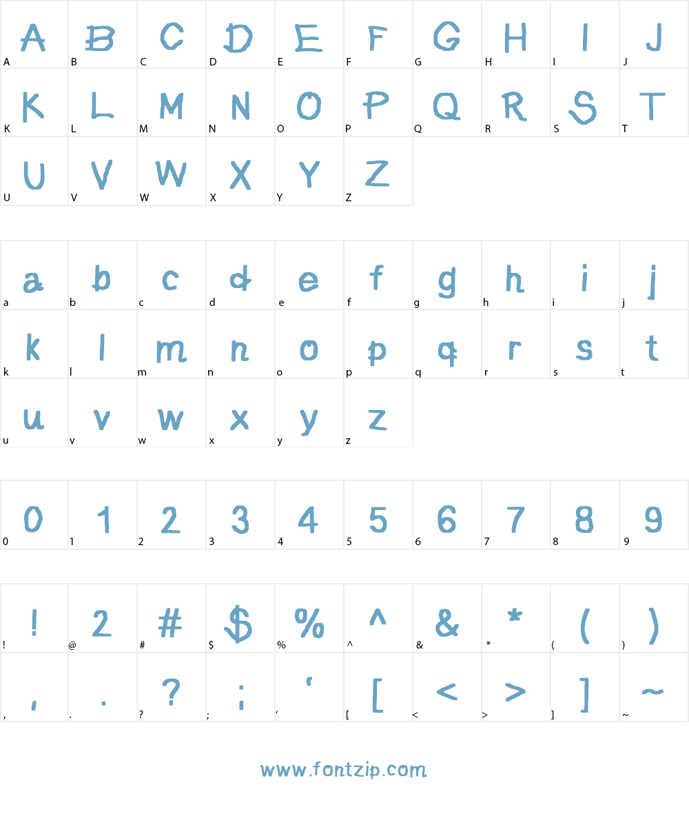 JD Pictura Font Character
