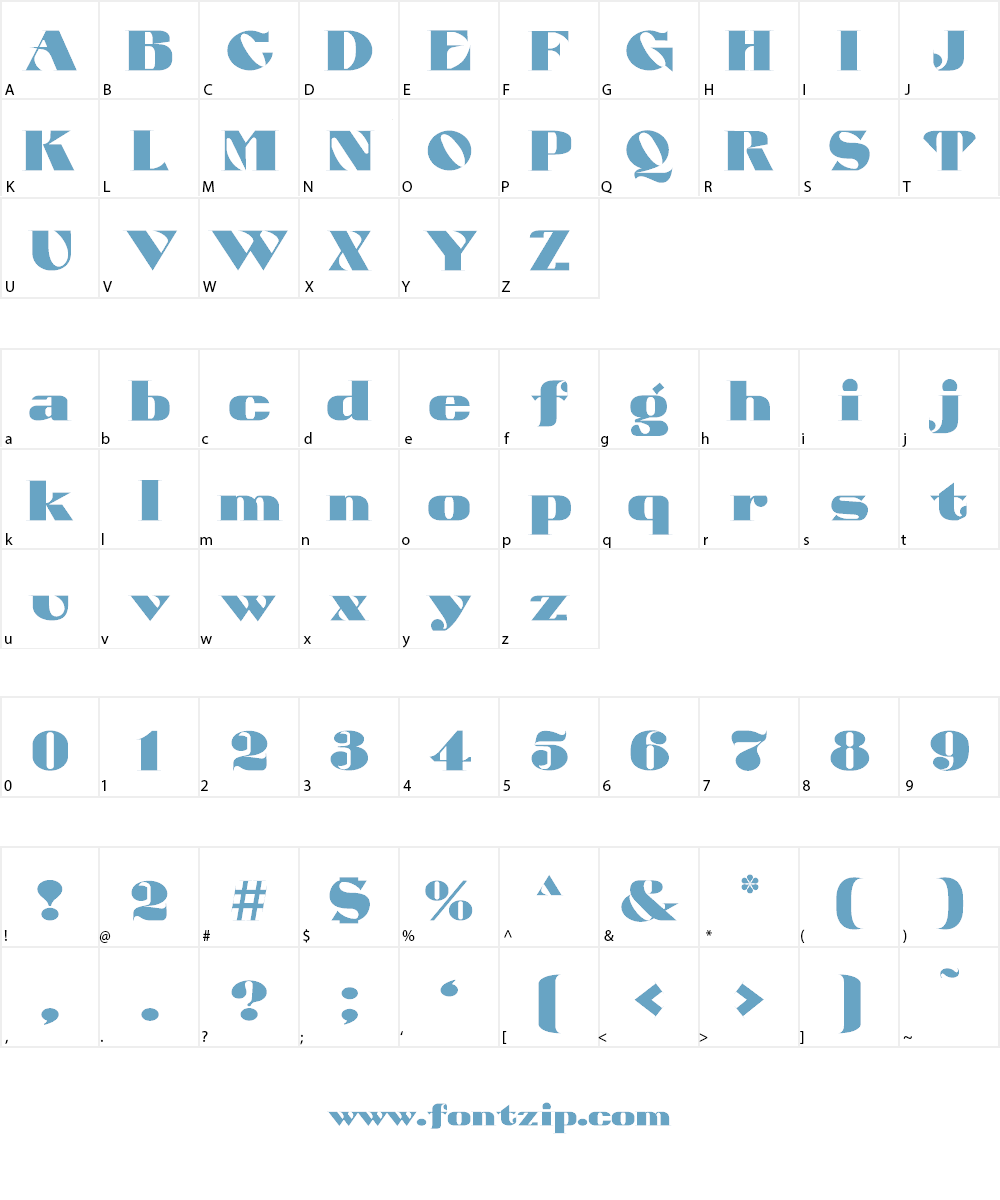 ATUYASDODI Font Character