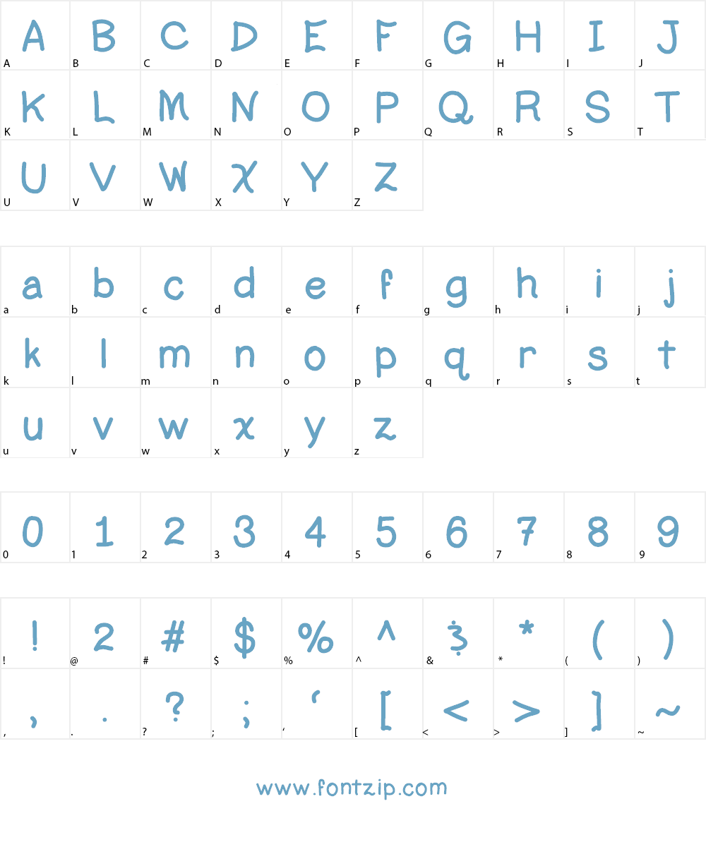 SleeplessCity Font Character