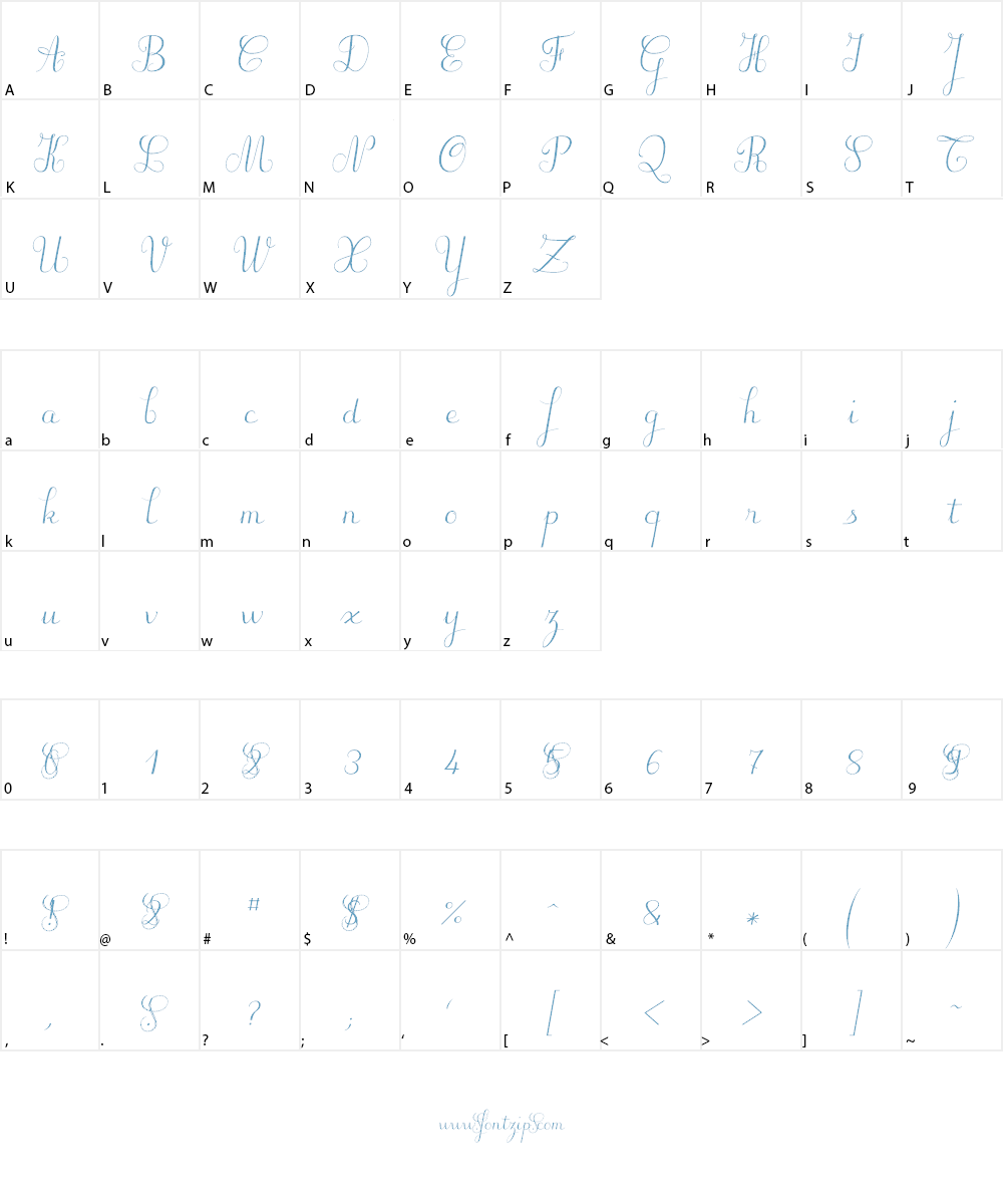 Suilly la Tour-Demo Font Character