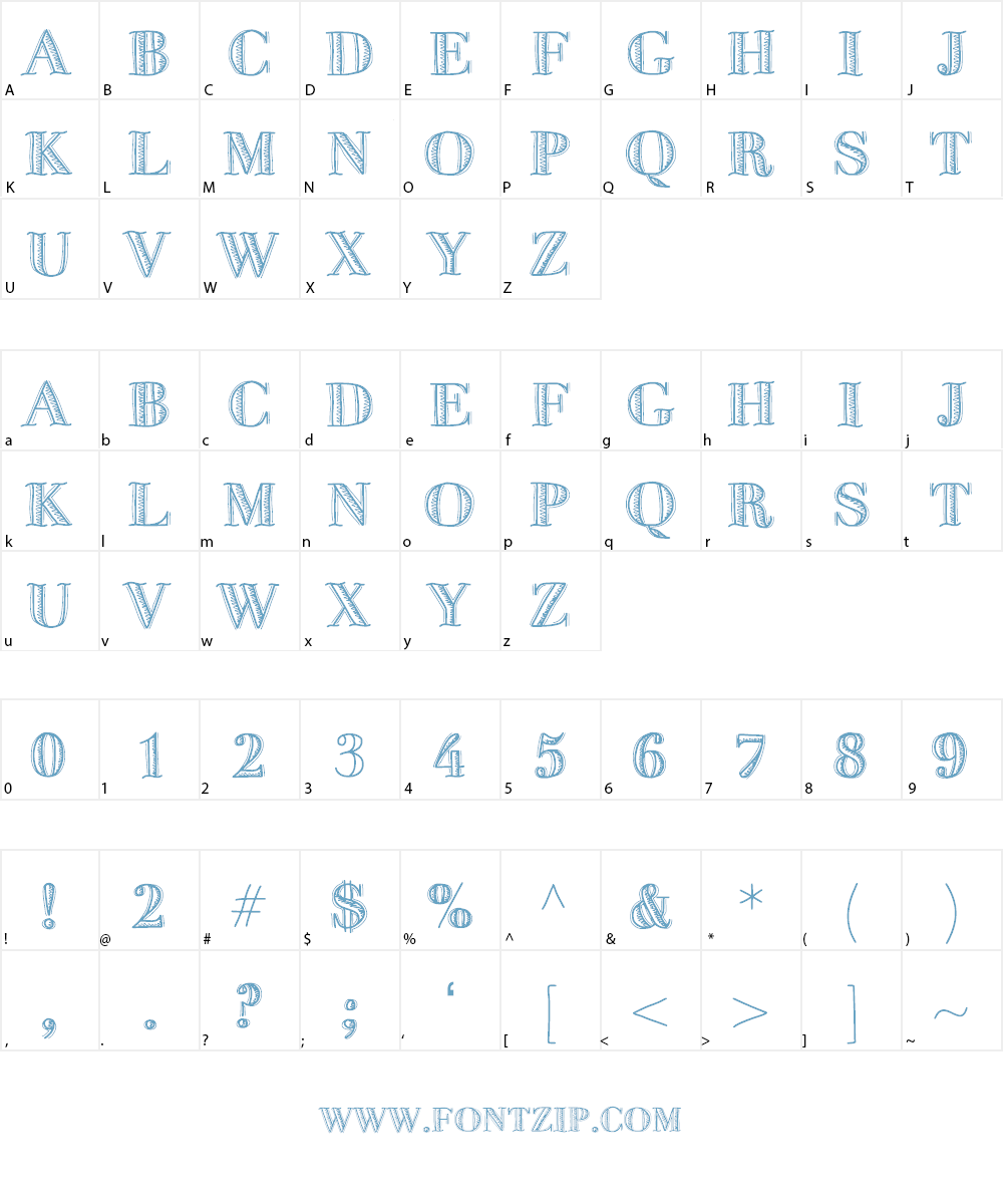 FiveDollar Font Character