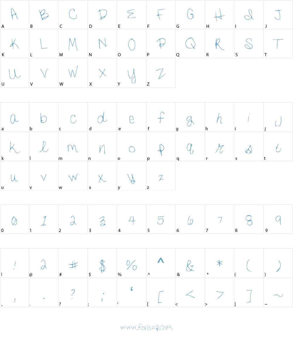 SarasType Font Character