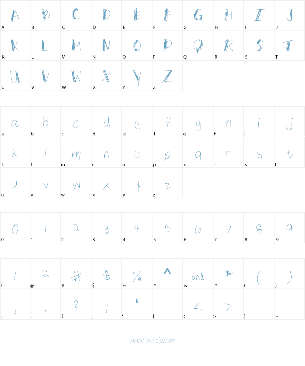 ThickStick Font Character