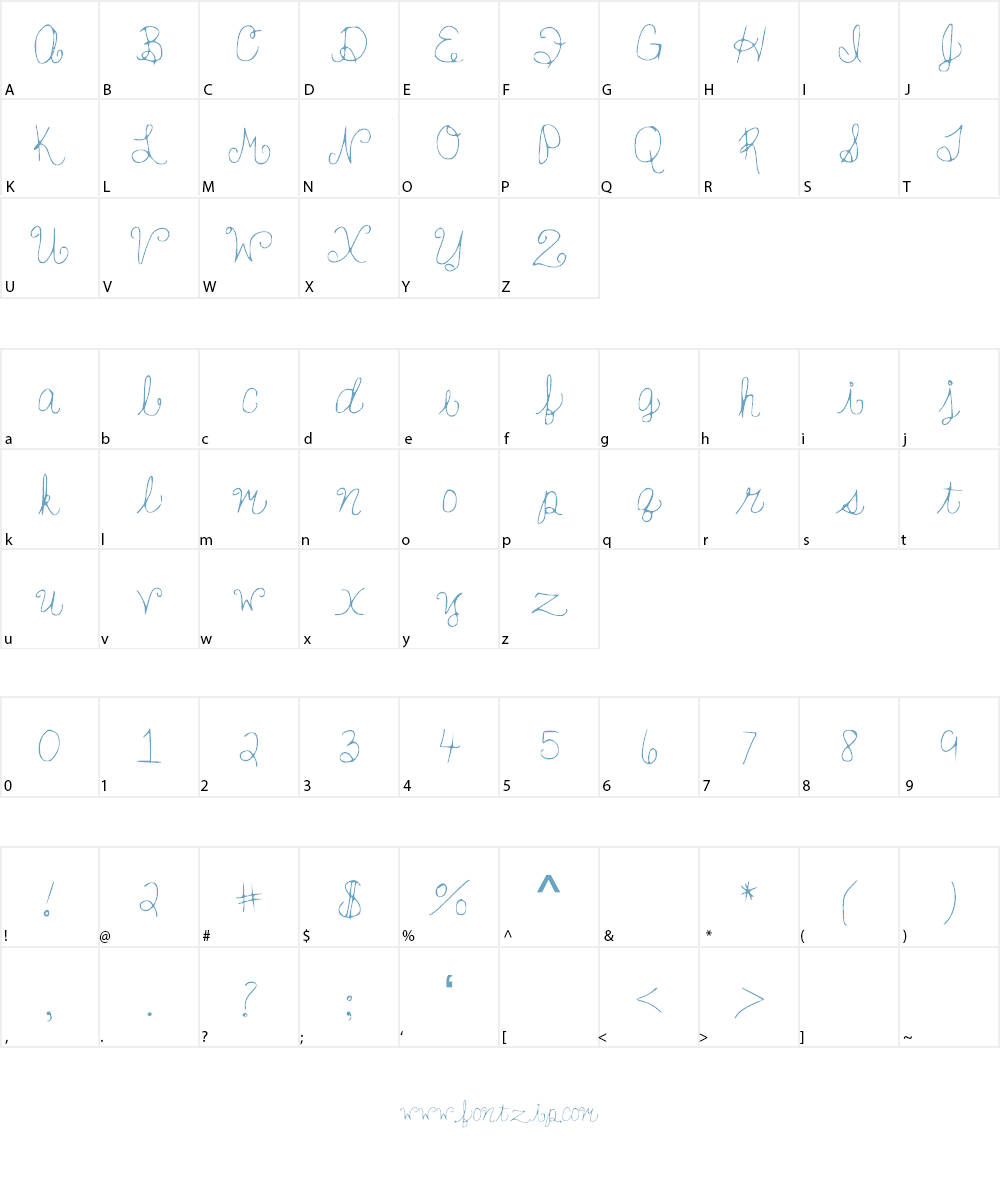YouFancyHuh Font Character