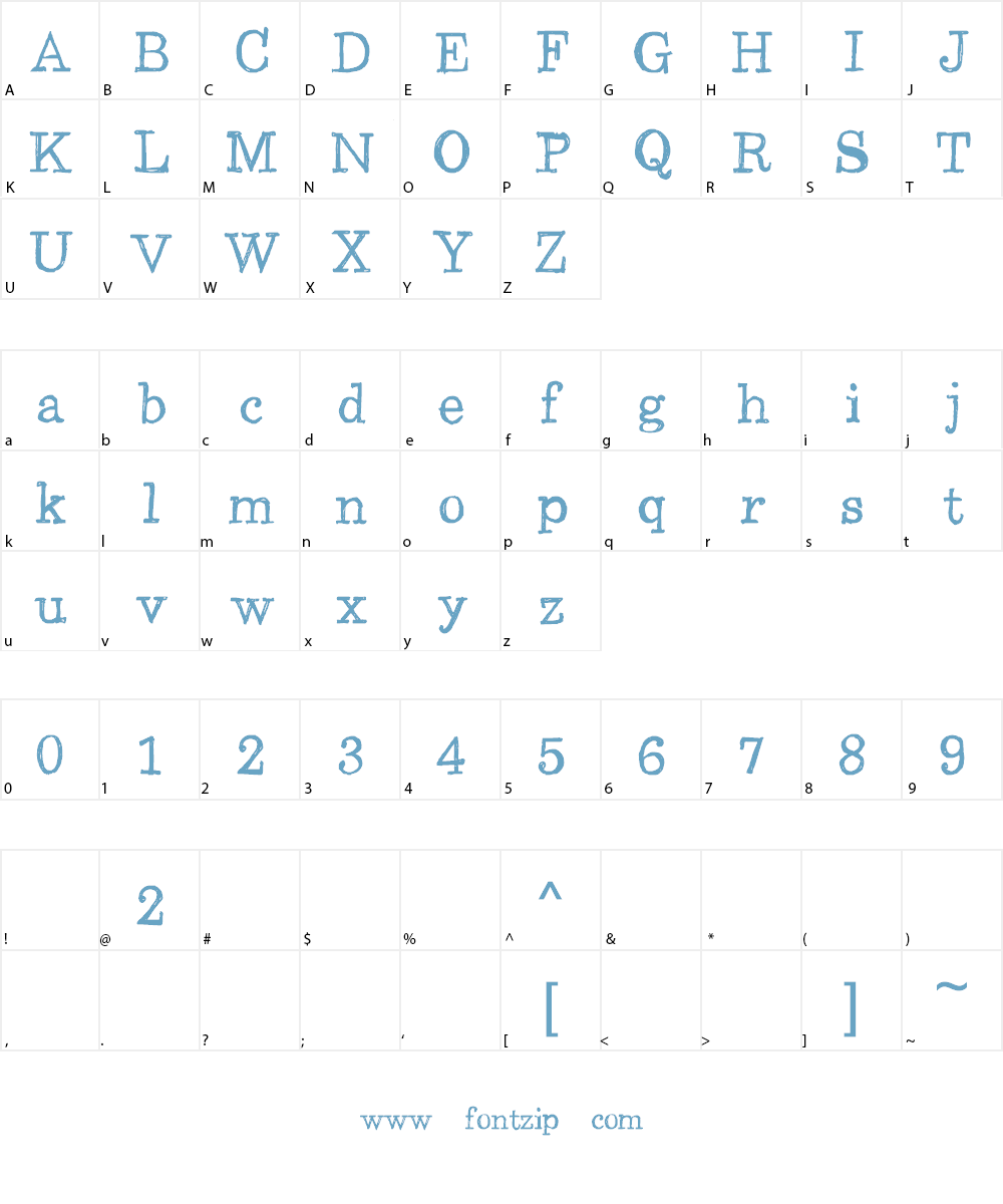 CF Back to School Font Character