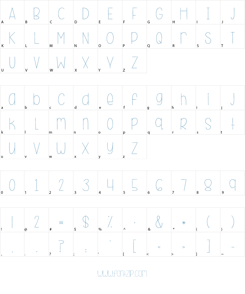 KG Beneath Your Beautiful Font Character