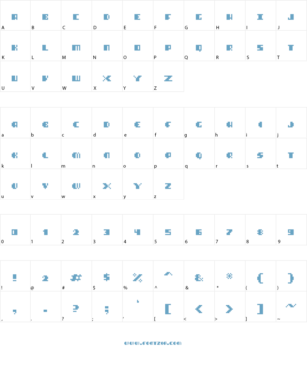Blimpixels Font Character