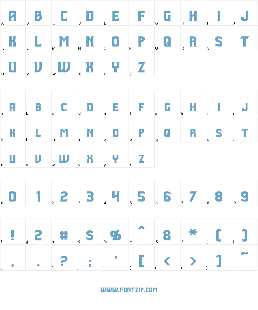 Beastformer Font Character