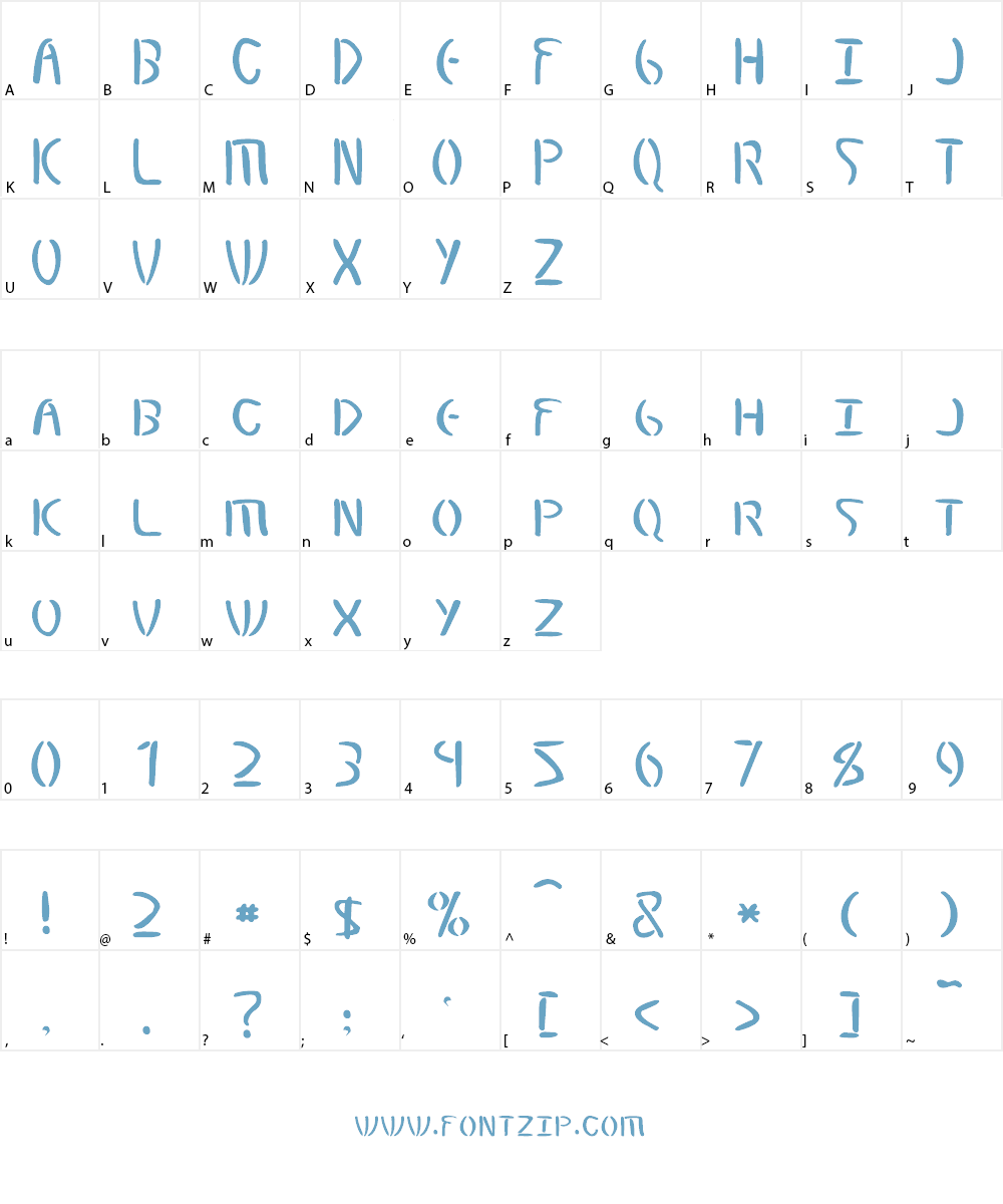 Elminster Font Character