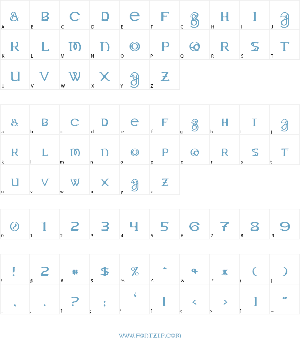 Toril Font Character