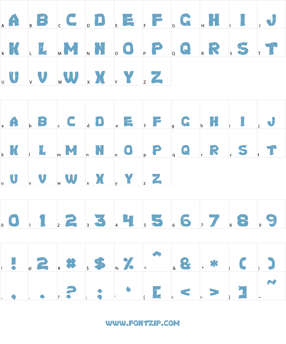 Turtles Font Character