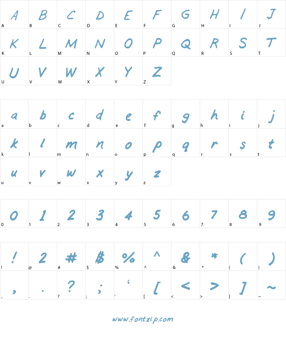 GennaroPalmieri Font Character