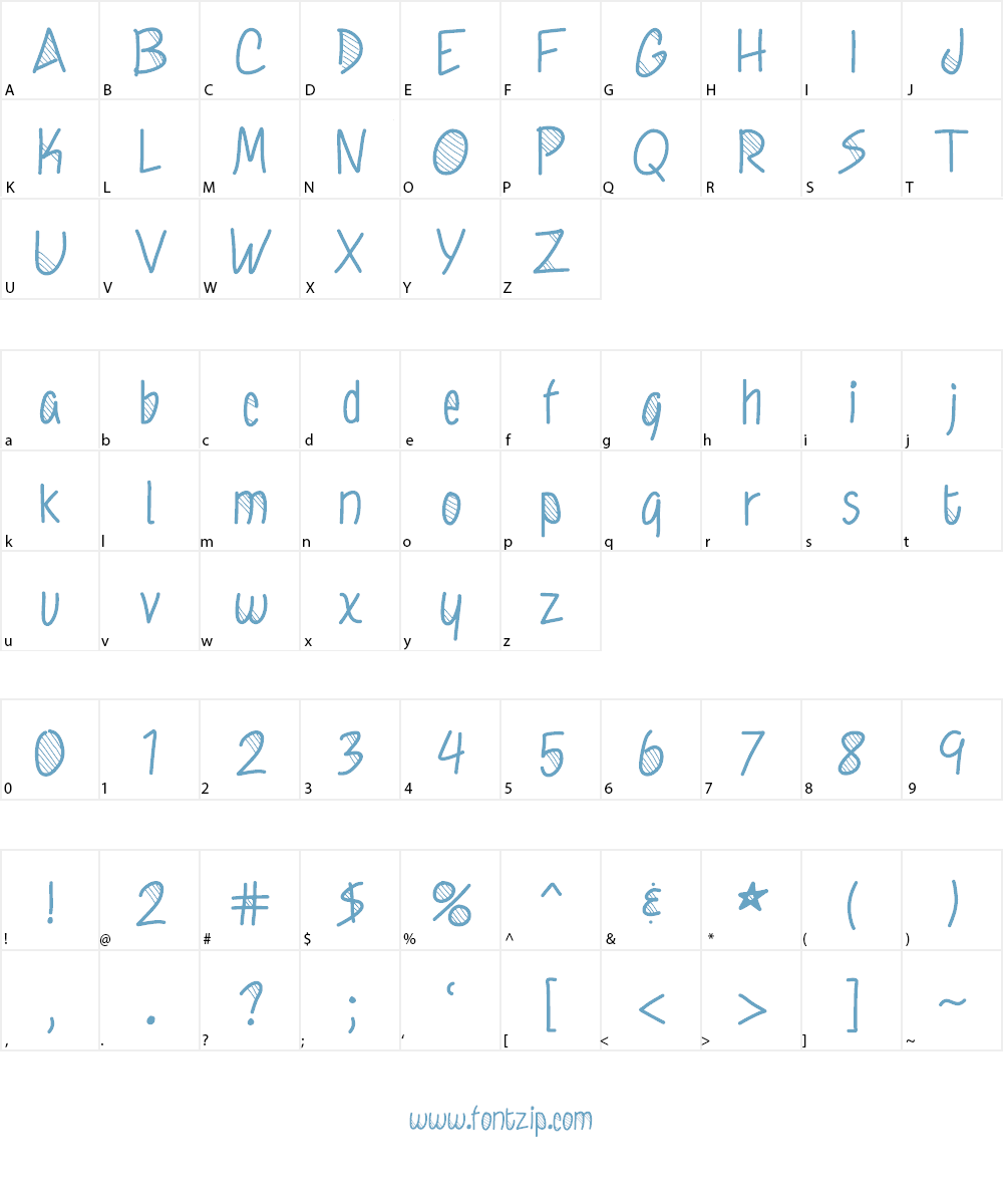 KnewItAll Font Character