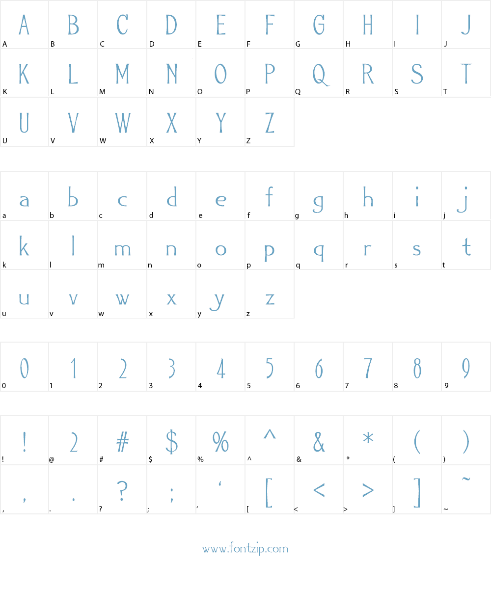 GADAQUALI Font Character
