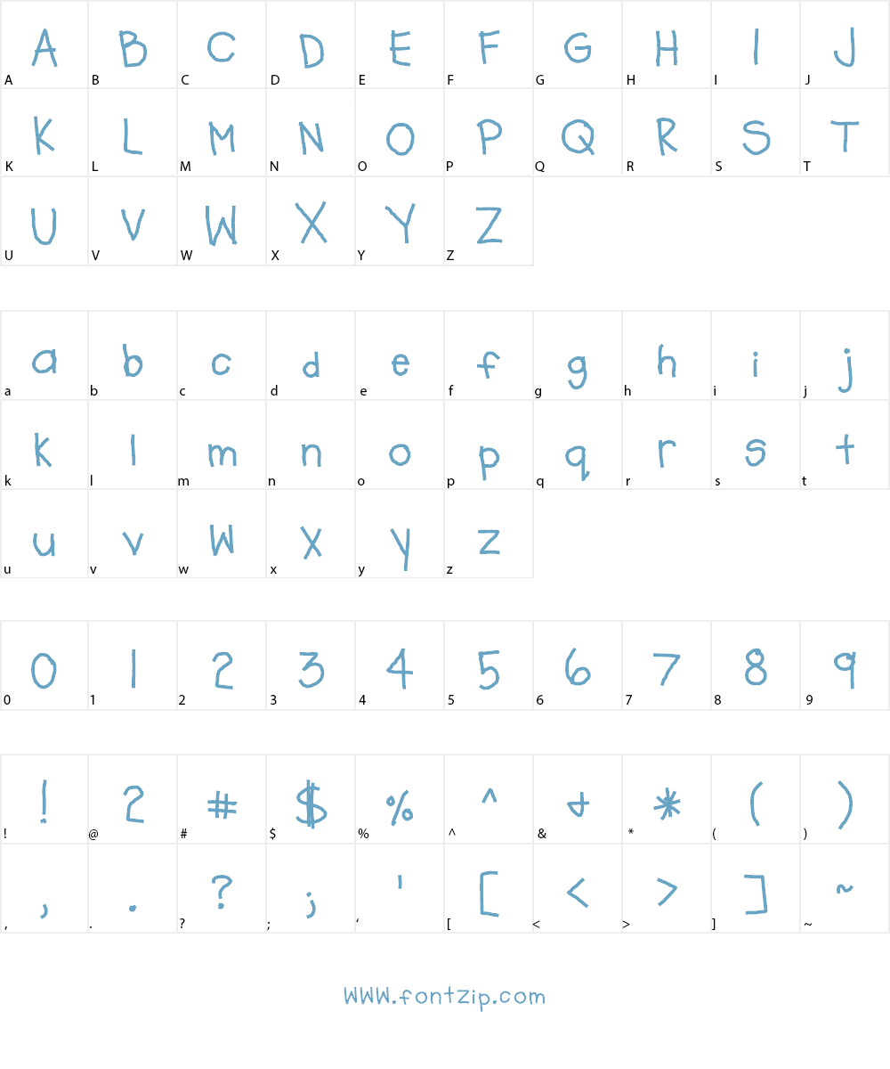 abbys font Font Character