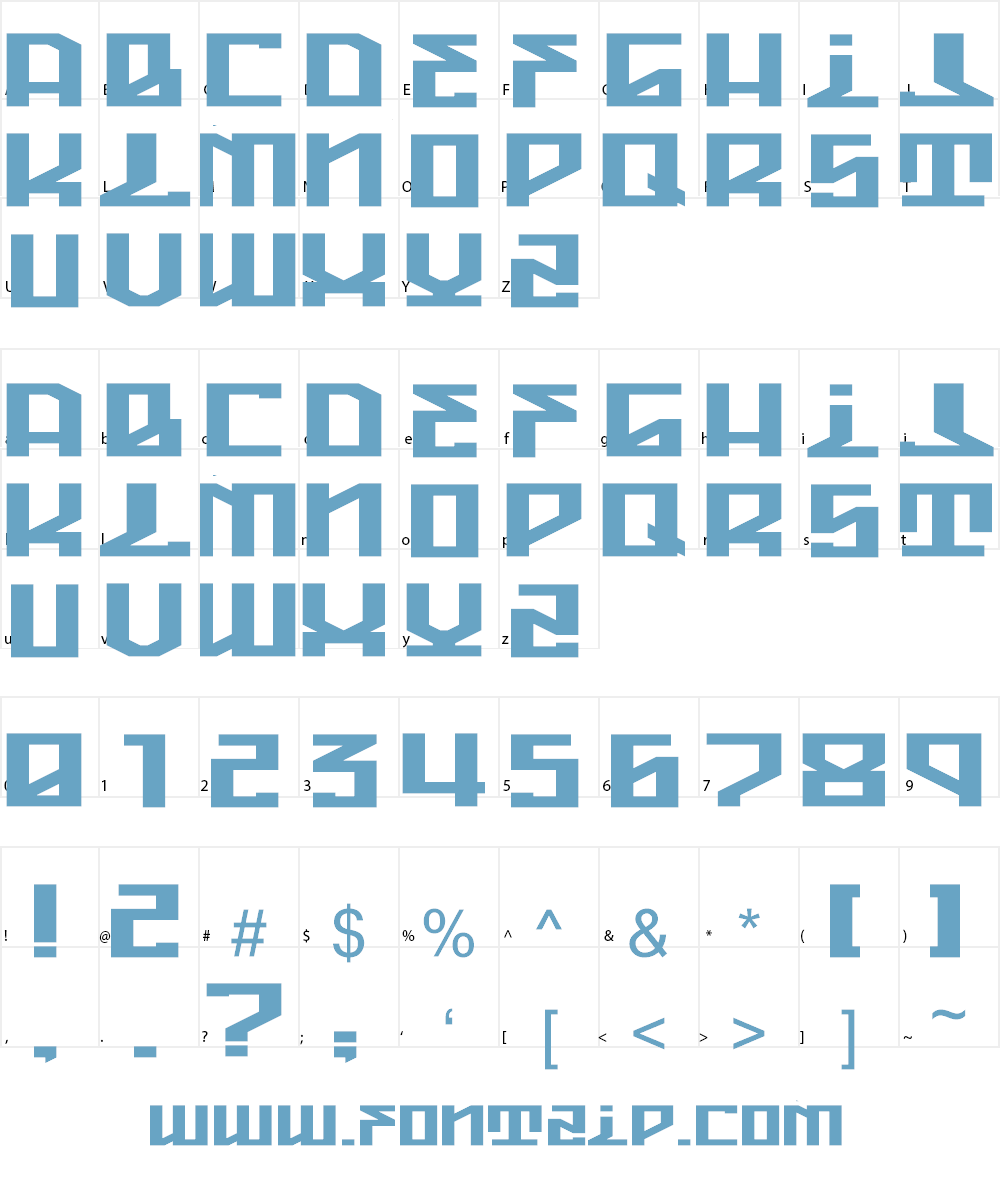 High Marker Flat Font Character