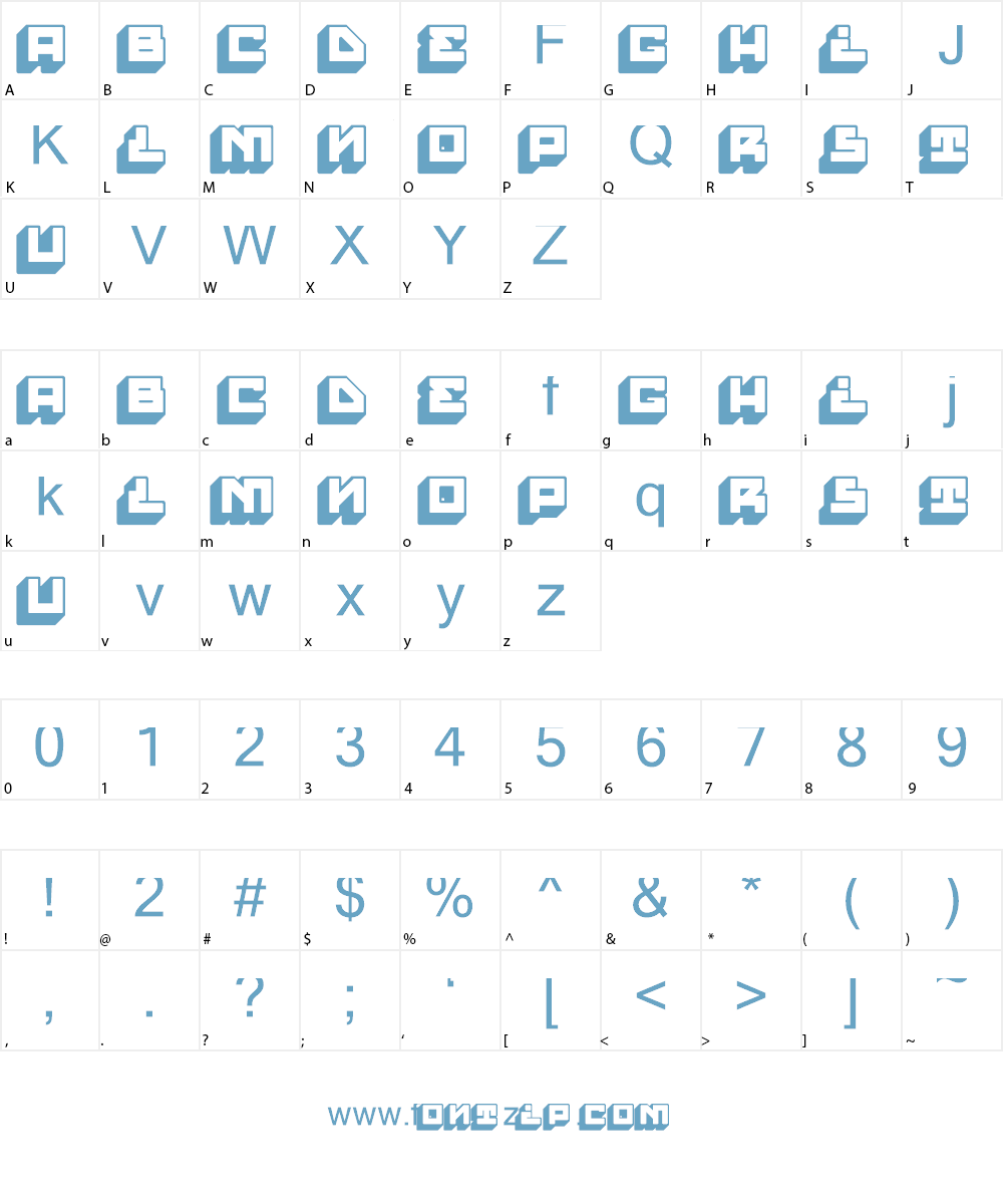 House Paint Slab Font Character
