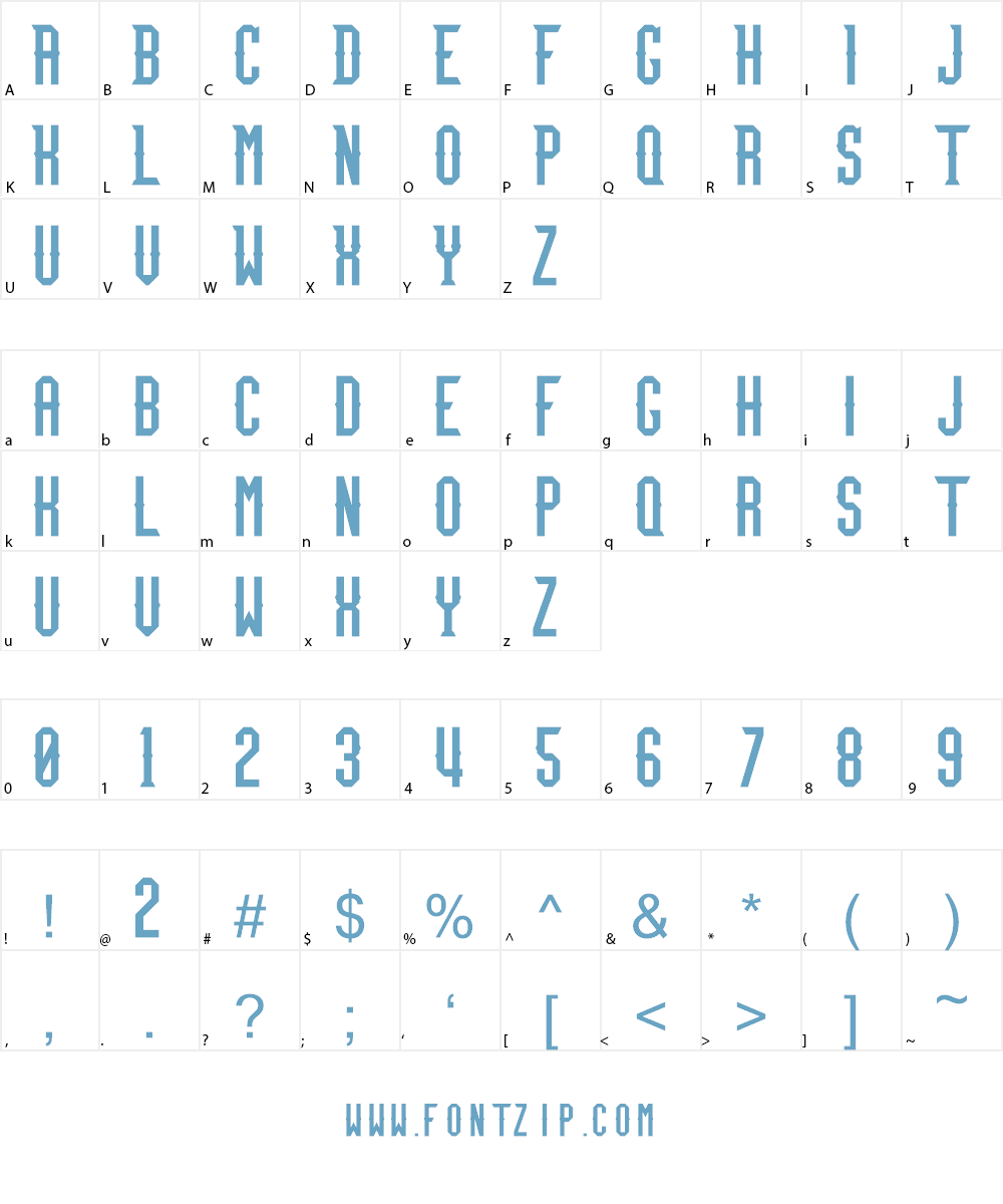 Team Fury Font Character