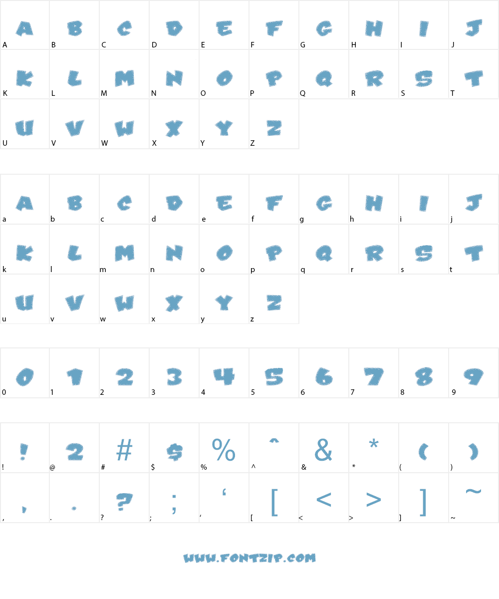 VTCKarnival Frosty Font Character