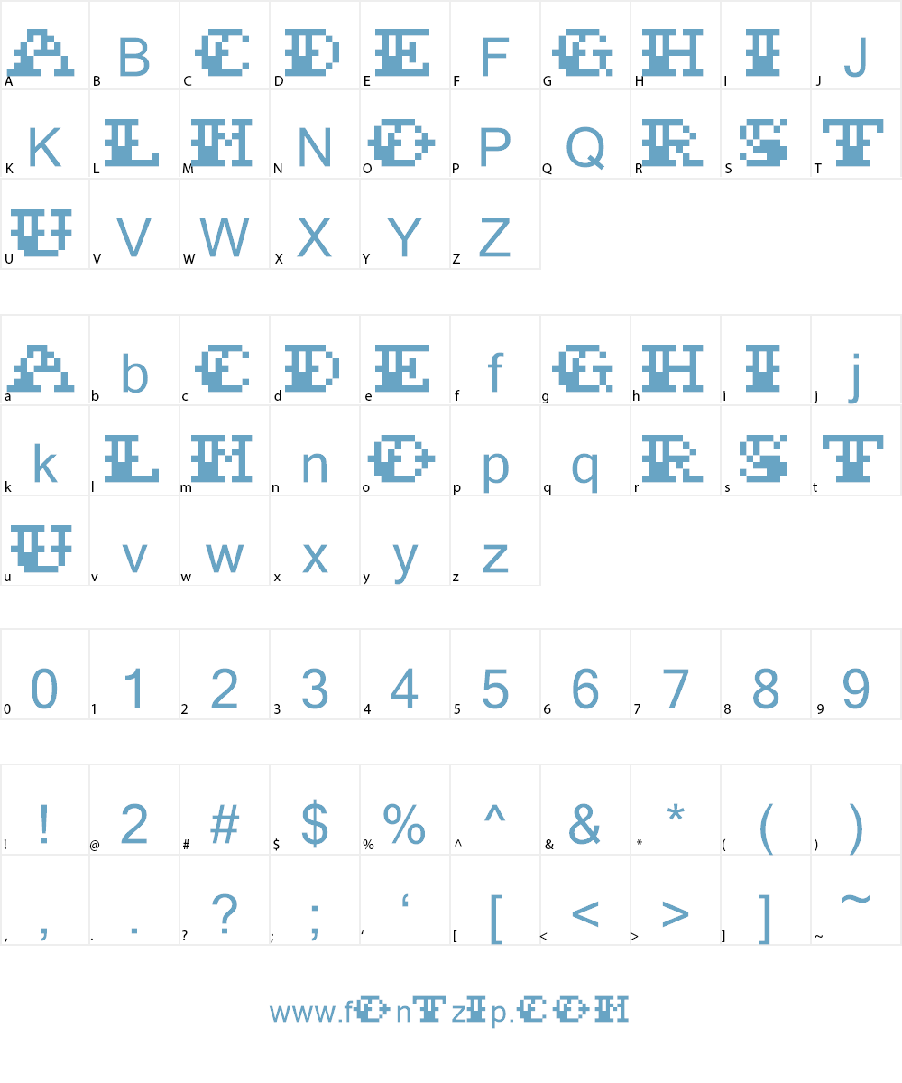 Sailor Stitch Font Character