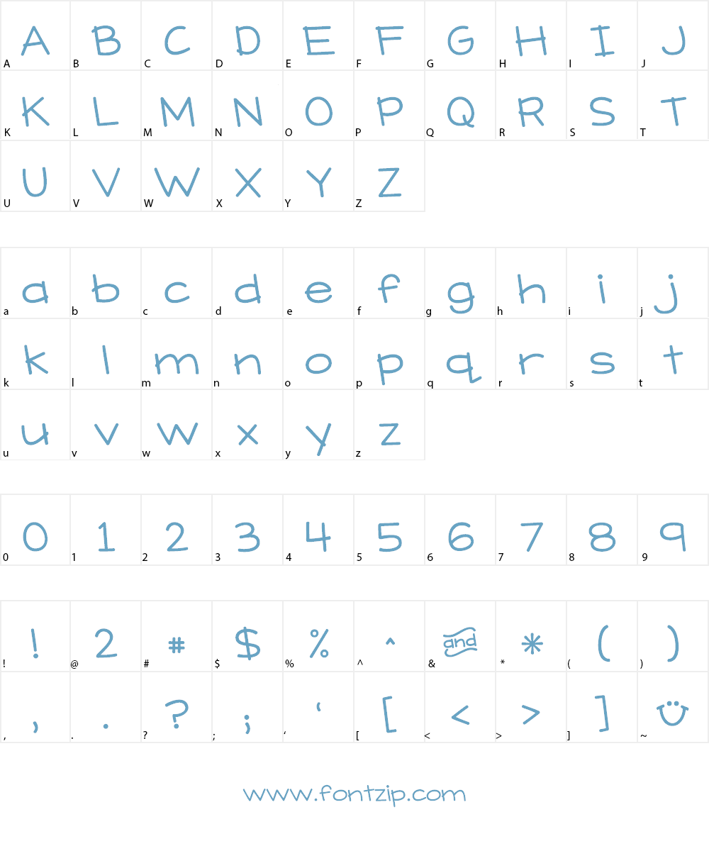 KG What Does the Fox Say Font Character