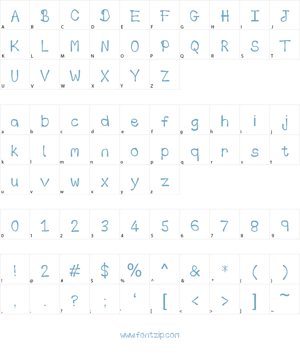 Cheesy Font Character