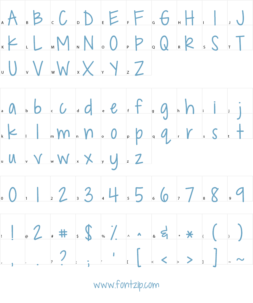 KG Drops of Jupiter Font Character