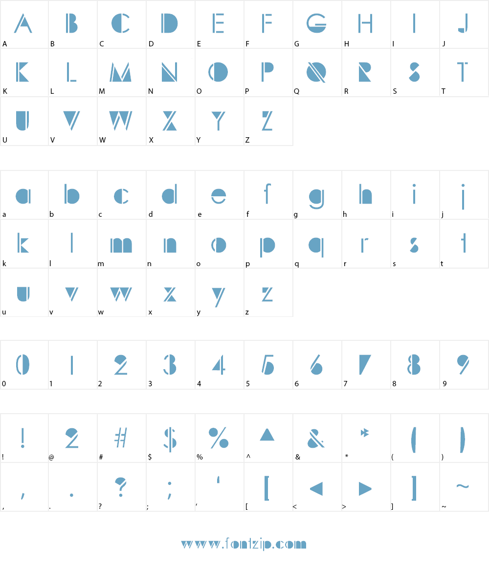 Sunspots Font Character