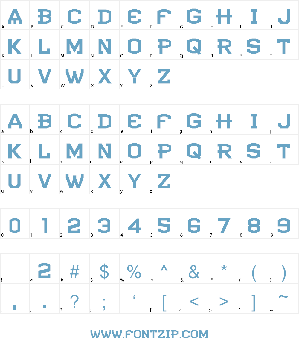 CF Atlantide Font Character