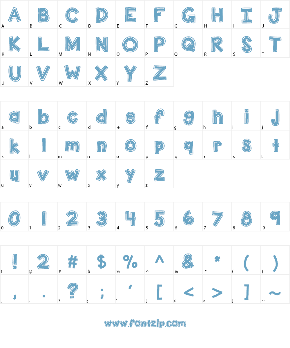 KBDunkTank Font Character