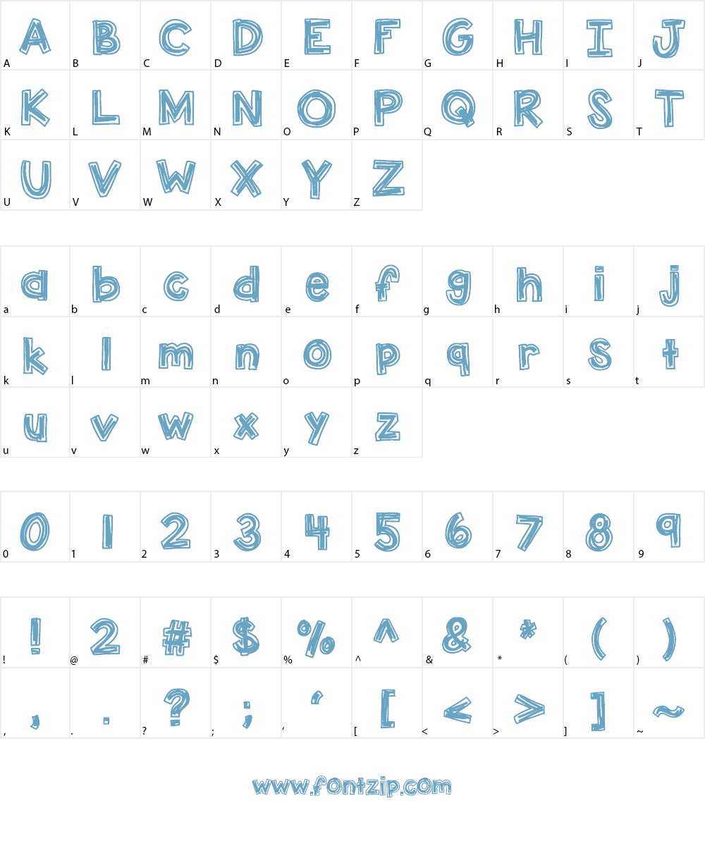 KBLuckyClover Font Character