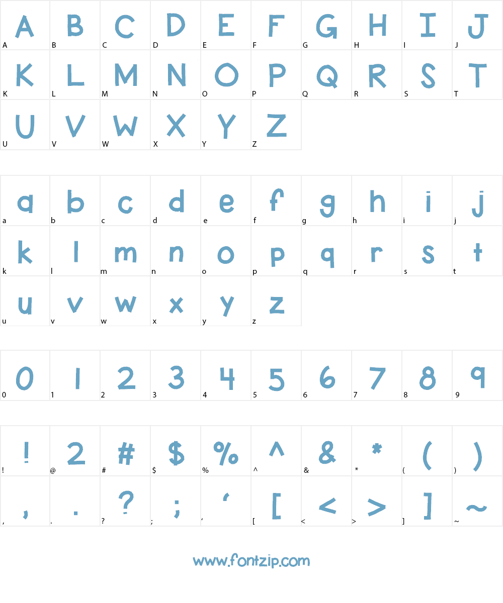 KBPayTheLady Font Character