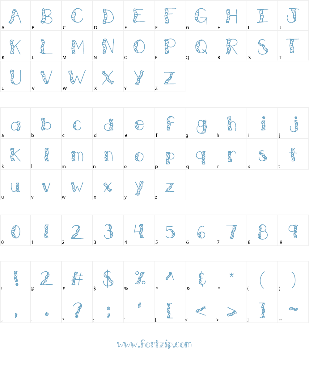 KBWitchingHour Font Character