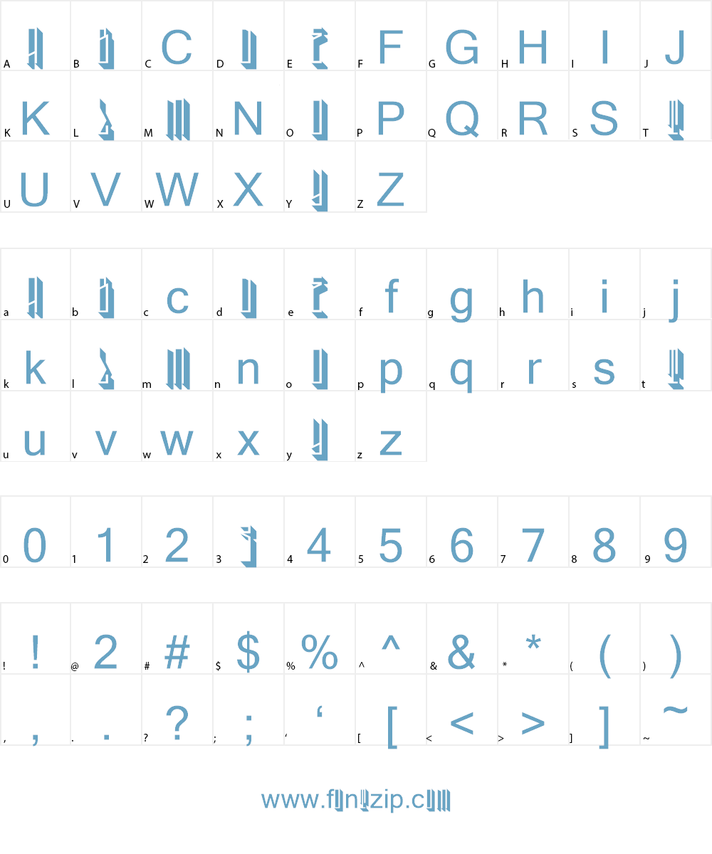 Tall Boy 3D Font Character