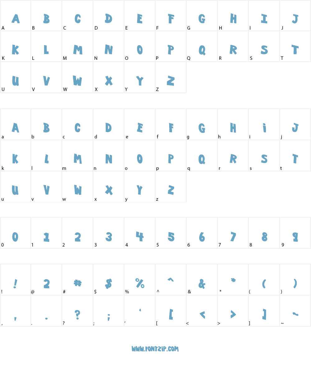 VTC-GarageSaleAxis Font Character