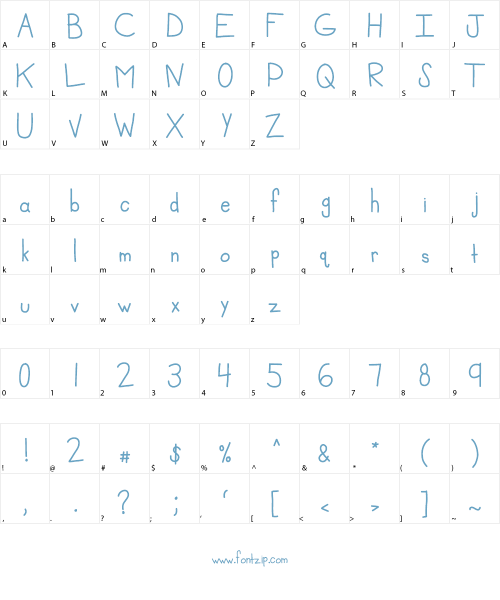 KBMisoSoup Font Character