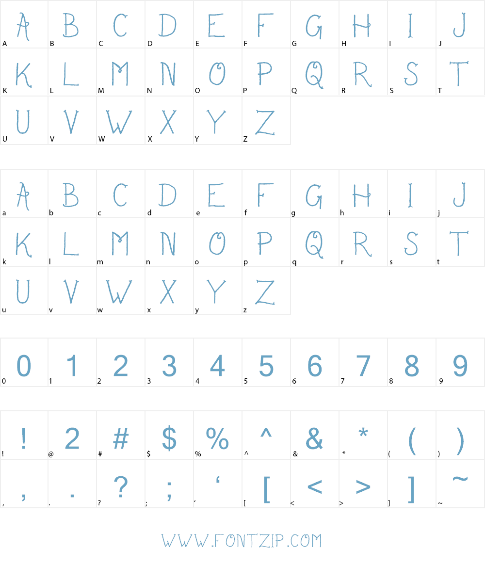 Sailor's Delight Font Character