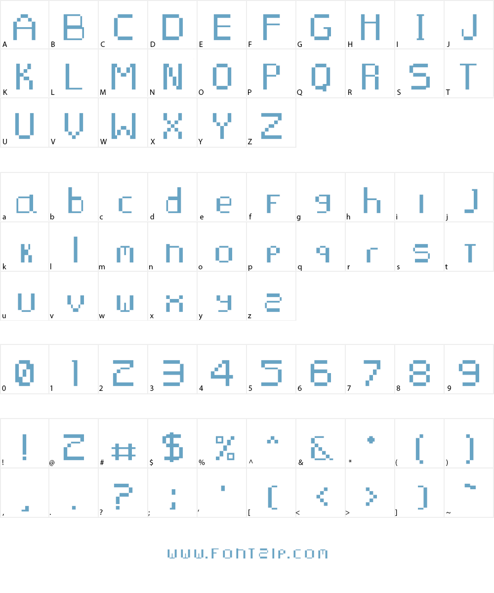 majorL retro Font Character