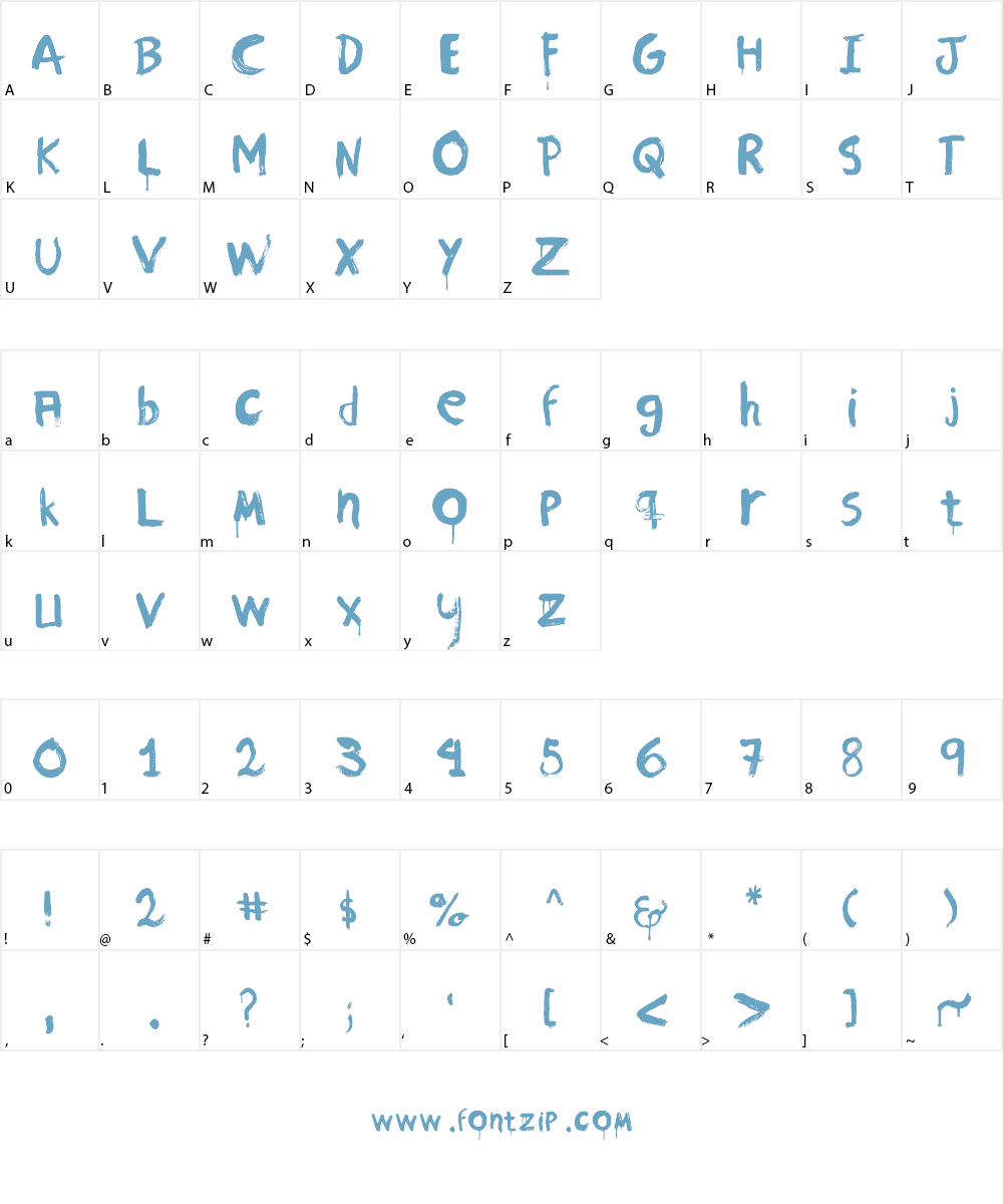 Memory of War Beta 1 Font Character
