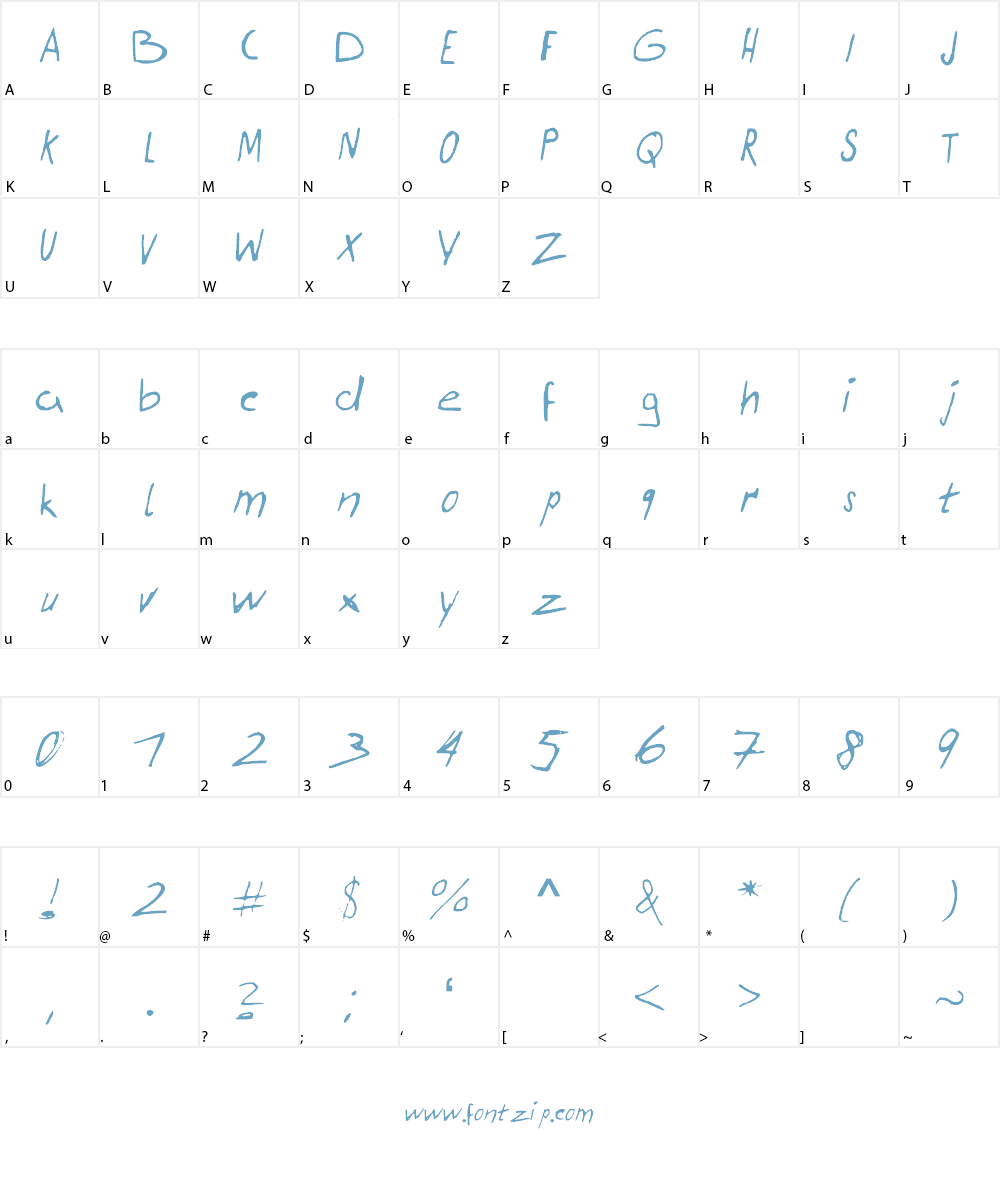 TakeNotes Font Character