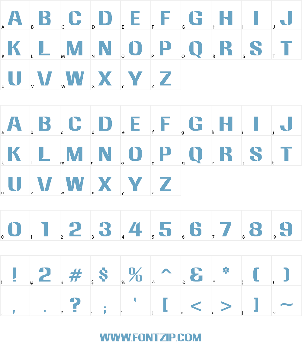 Westinghouse Font Character